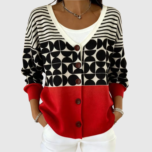 Tanja | Strickjacke mit Knopfleiste