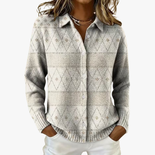 Waltraud - Strickjacke im Fair-Isle-Muster