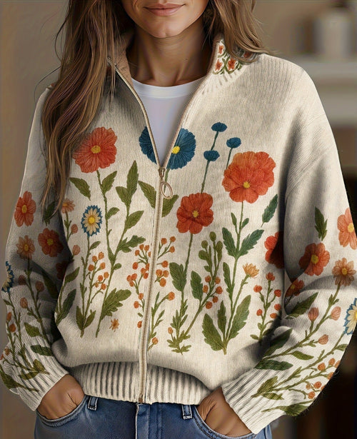 Leonie - Cardigan mit Wildblumen-Muster