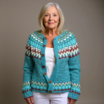Lova - Fair-Isle-Strickjacke