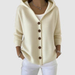 Yvonne | Damen Baumwollcardigan - Beige