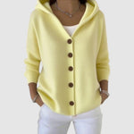Yvonne | Damen Baumwollcardigan - Gelb