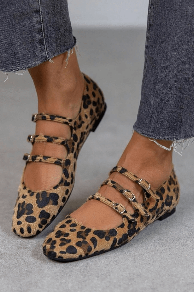 Beate - Mokassins im Animal-Look