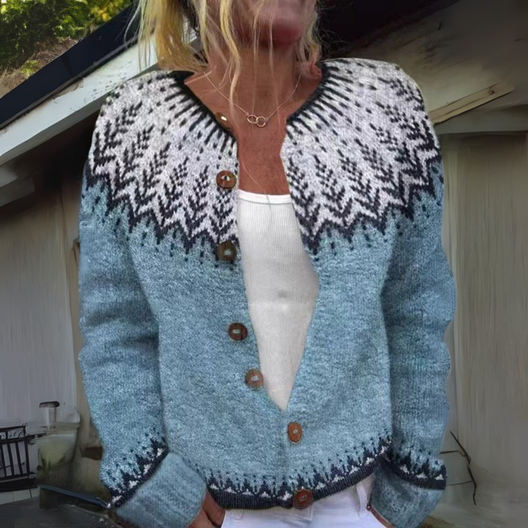 Reva - Fair-Isle-Strickjacke