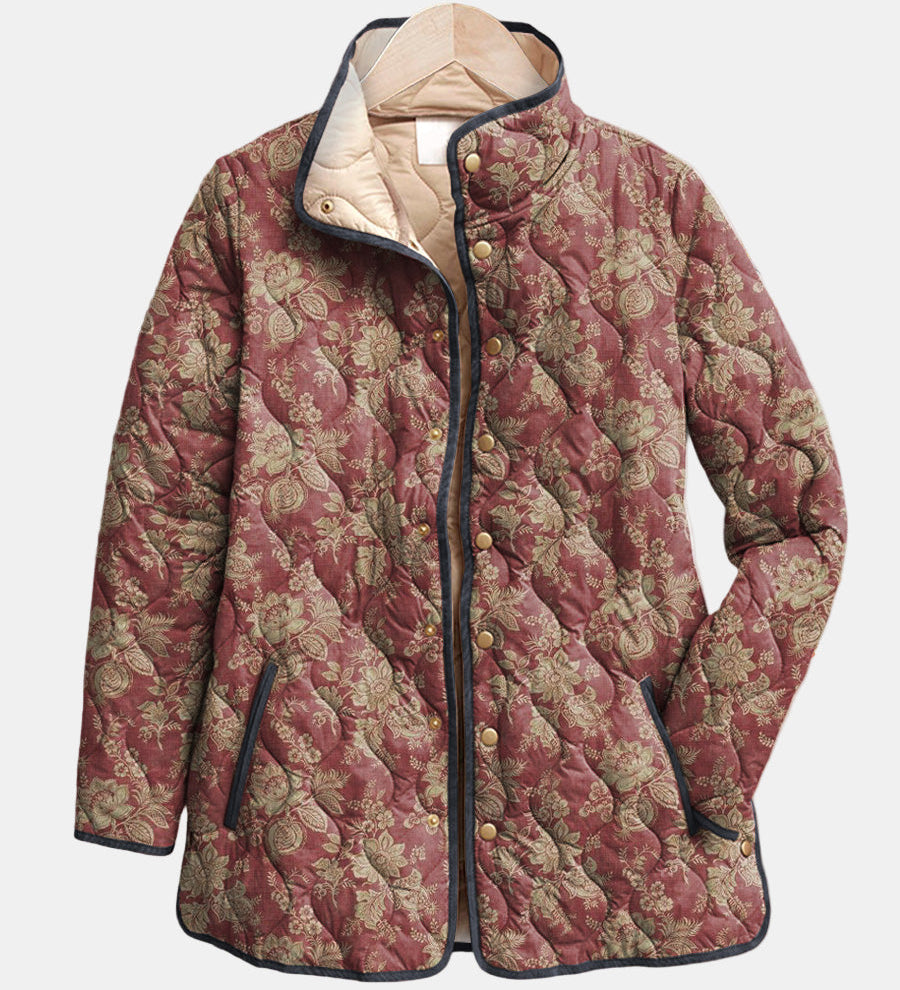 Veradette - Jacke mit Retro-Blumendruck