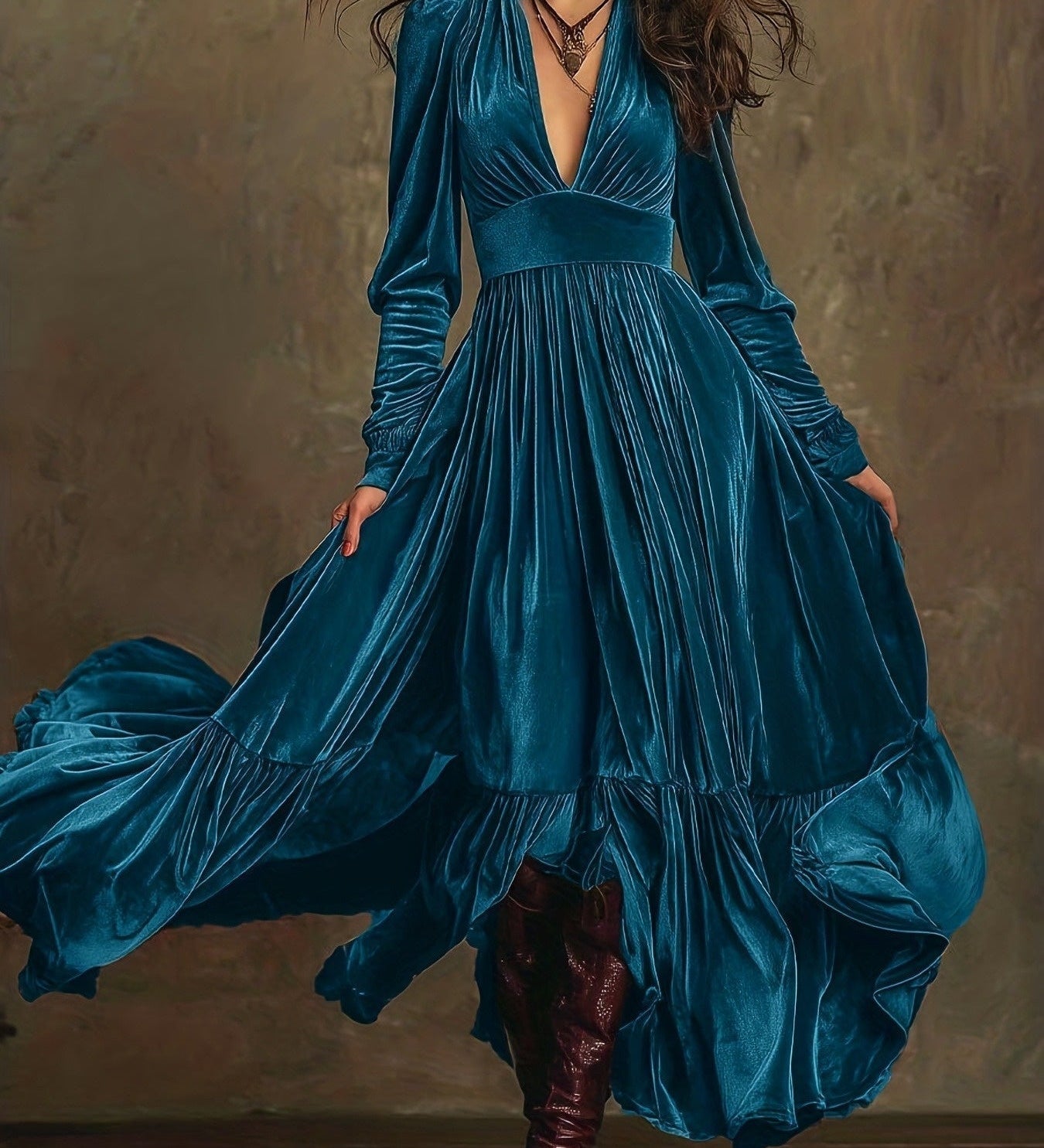 Monika - Damen-Maxikleid