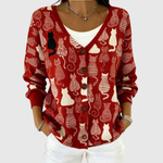Michaela | Strickjacke mit Knopfleiste