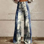 Julia - Zweifarbige Boho-Hose