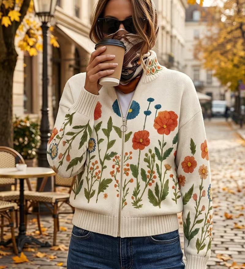 Leonie - Cardigan mit Wildblumen-Muster