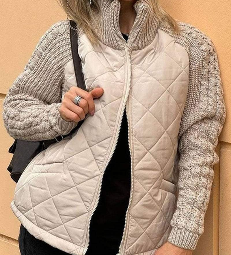 Michaela - Kuschelige Strickjacke - Beige