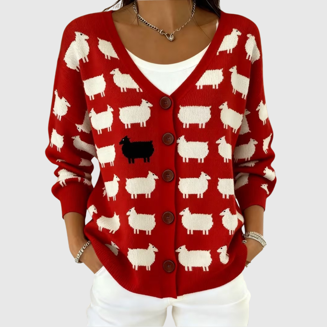 Martina | Knopf-Strickjacke