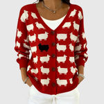 Martina | Knopf-Strickjacke