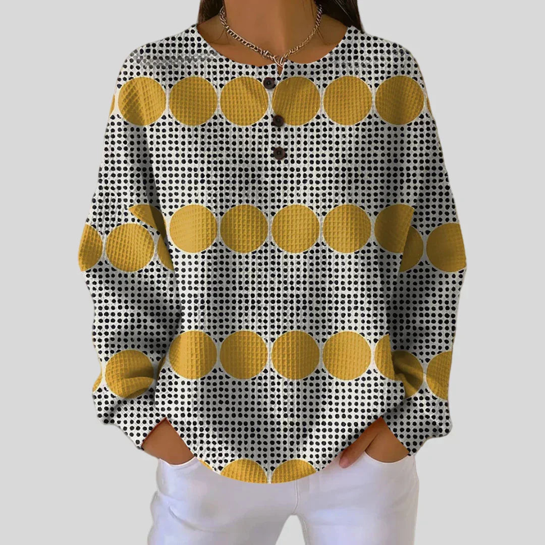 Christina - Vintage-Pullover mit geometrischem Muster