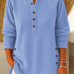 Kerstin - Pullover mit Rundhalsausschnitt in Blau