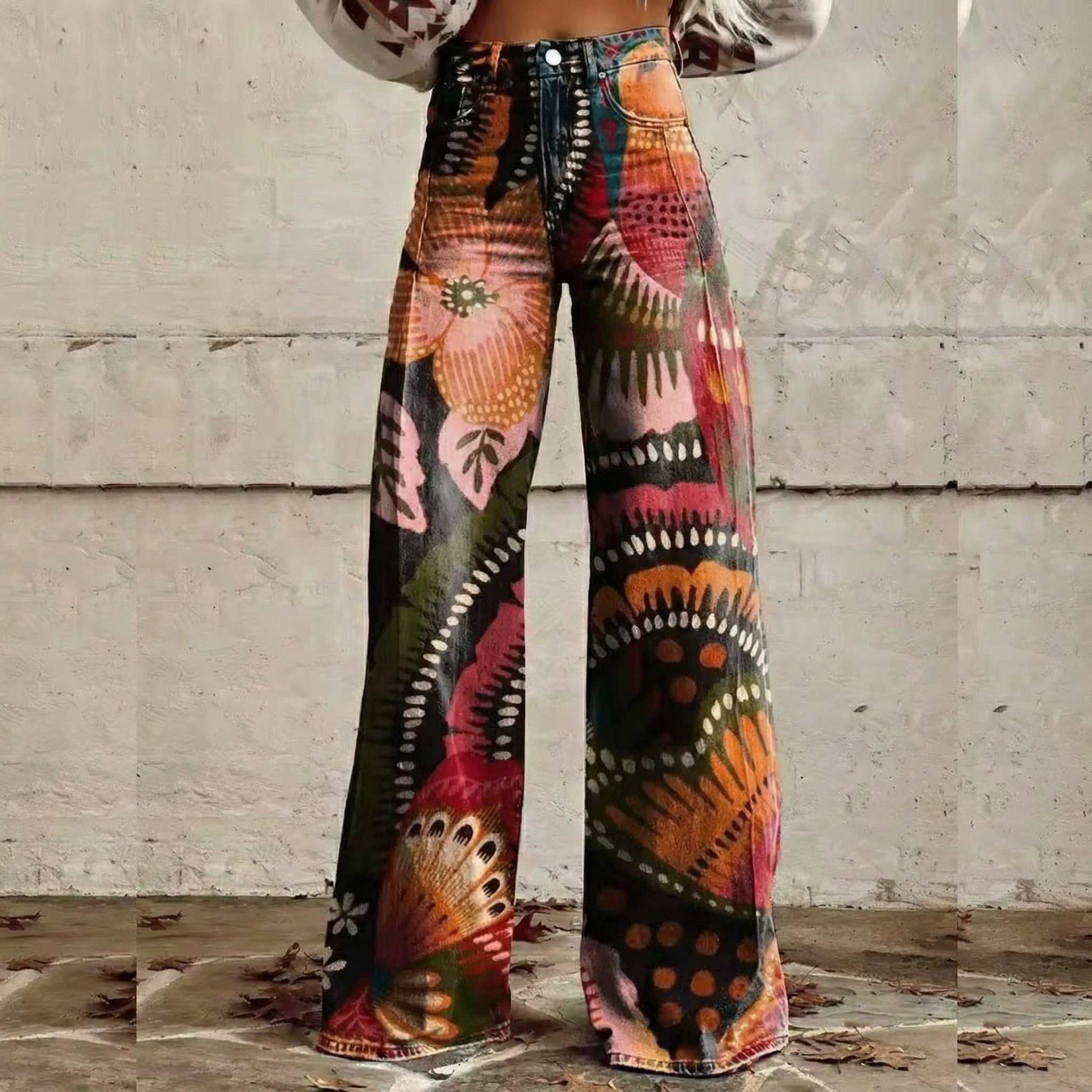 Martina - Boho-Festivalhose im Vintage-Look