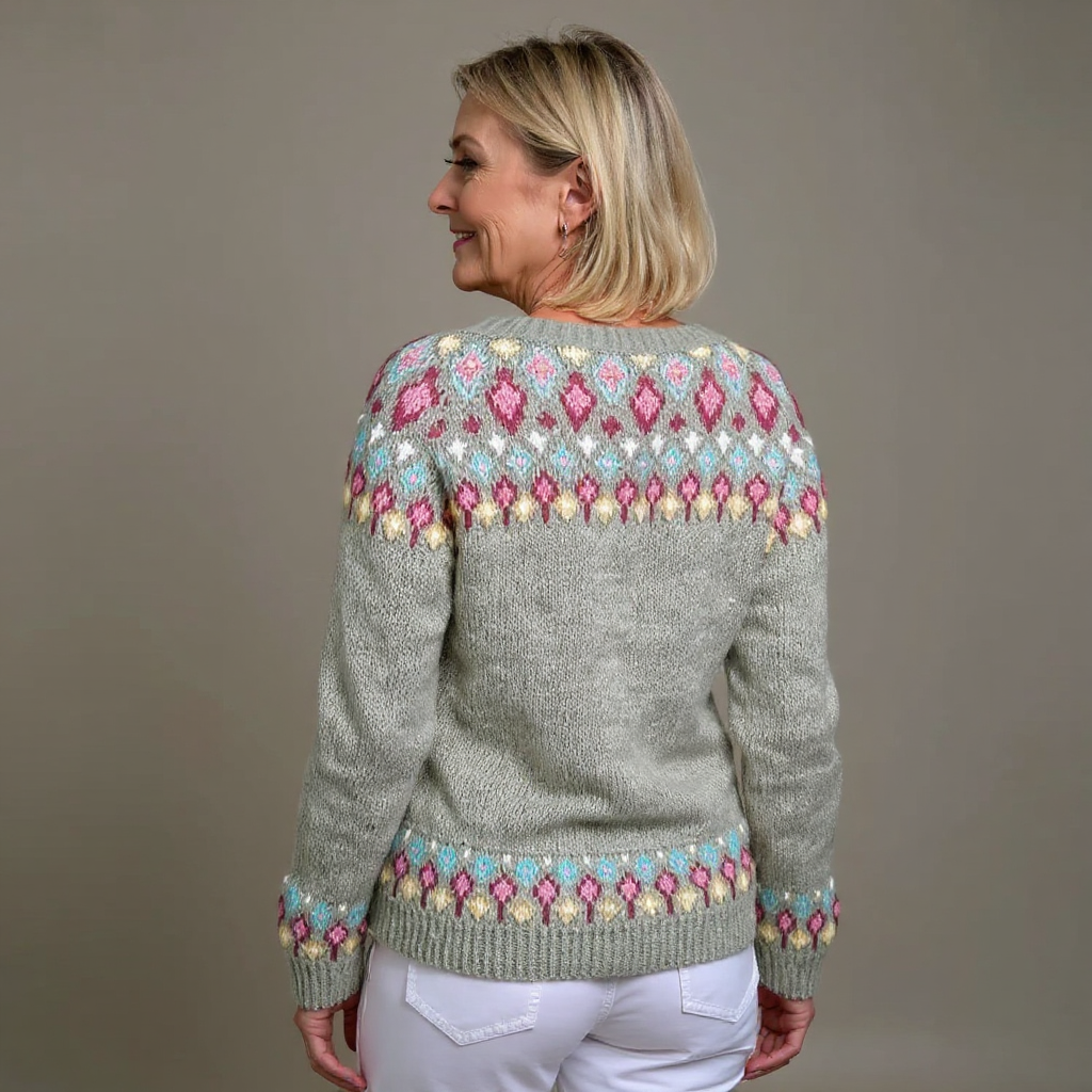 Selin - Fair-Isle-Strickjacke