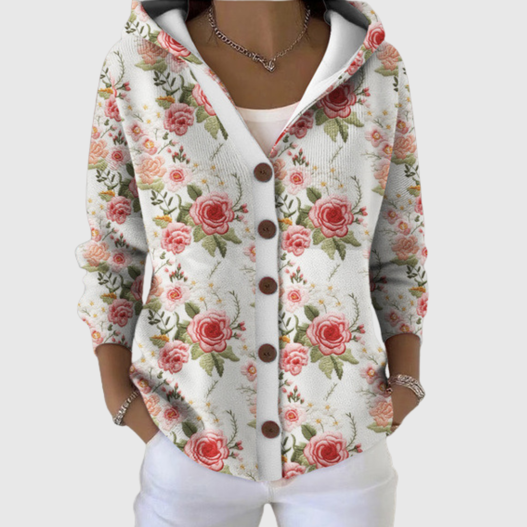 Christina | Weiche Kapuzen-Strickjacke