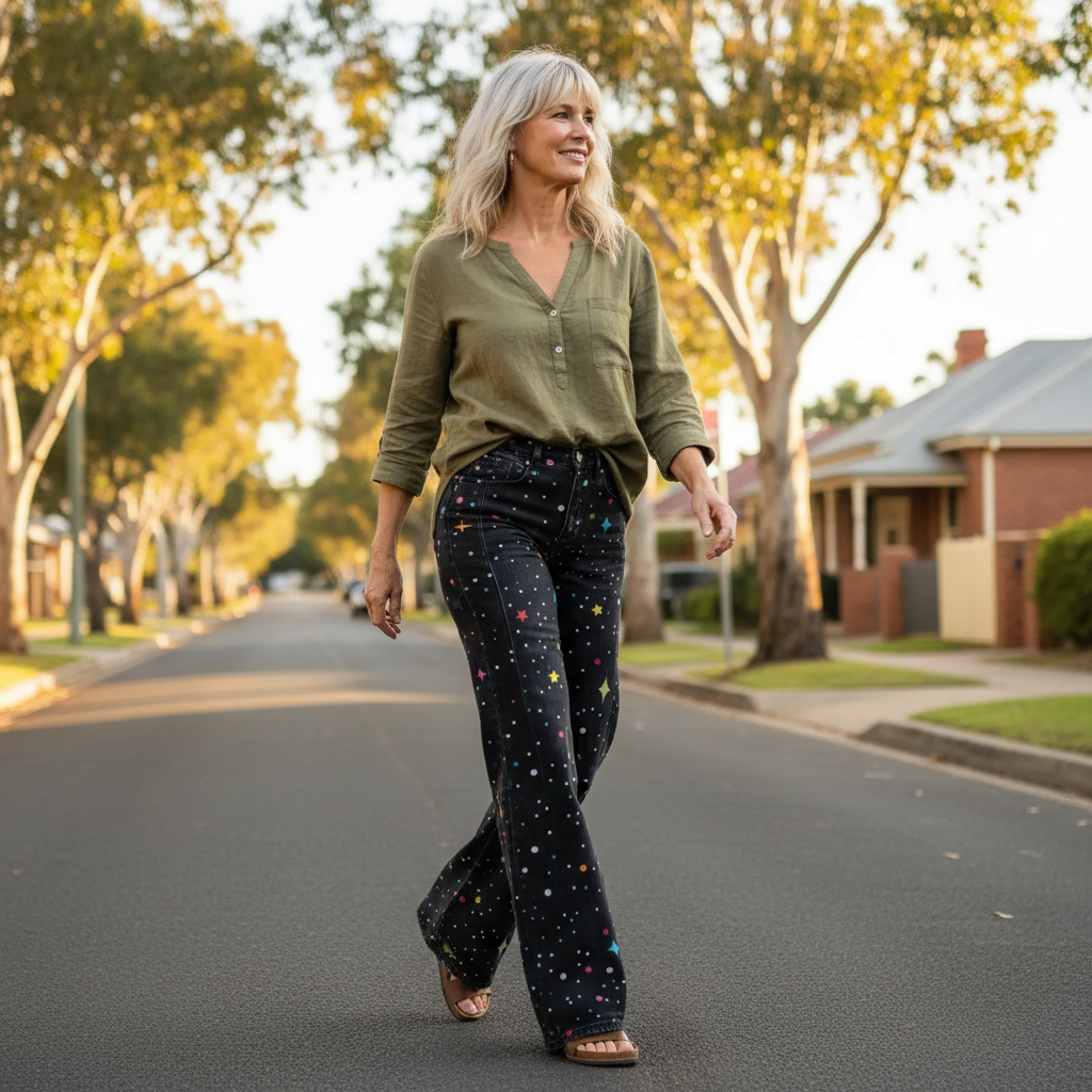 Britta - Boho-Hose im Vintage-Look