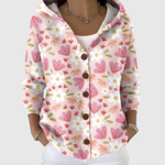 Alexandra | Strickjacke mit Kapuze