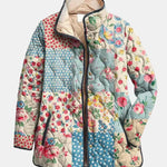 Gwenora - Gesteppte Jacke im Blumen-Patchwork