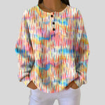 Katja - Bunter Pullover mit Tropfen-Muster