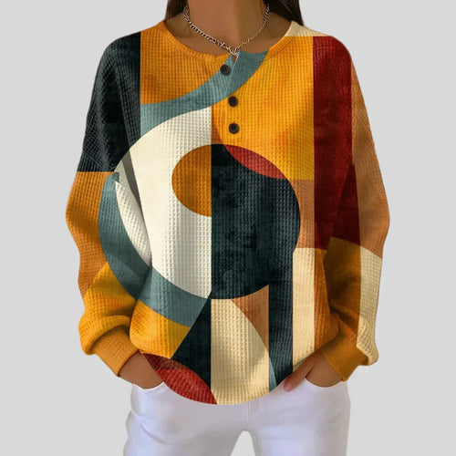Manuela - Bequemer Pullover in Naturtönen