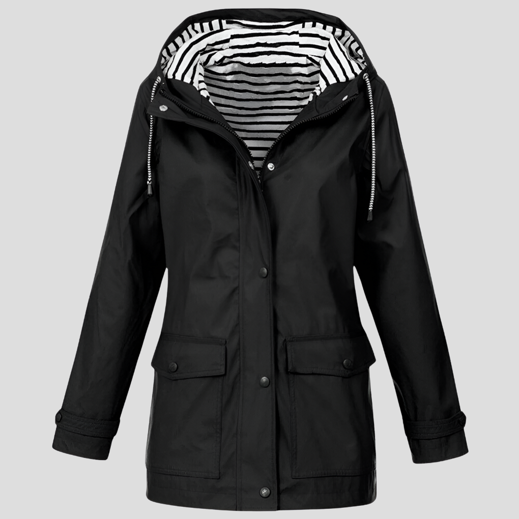 Manuela - Isolierte wasserdichte Jacke - Schwarz