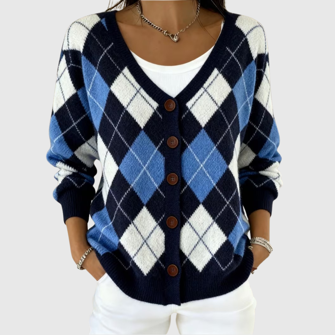 Melanie | Knopf-Strickjacke