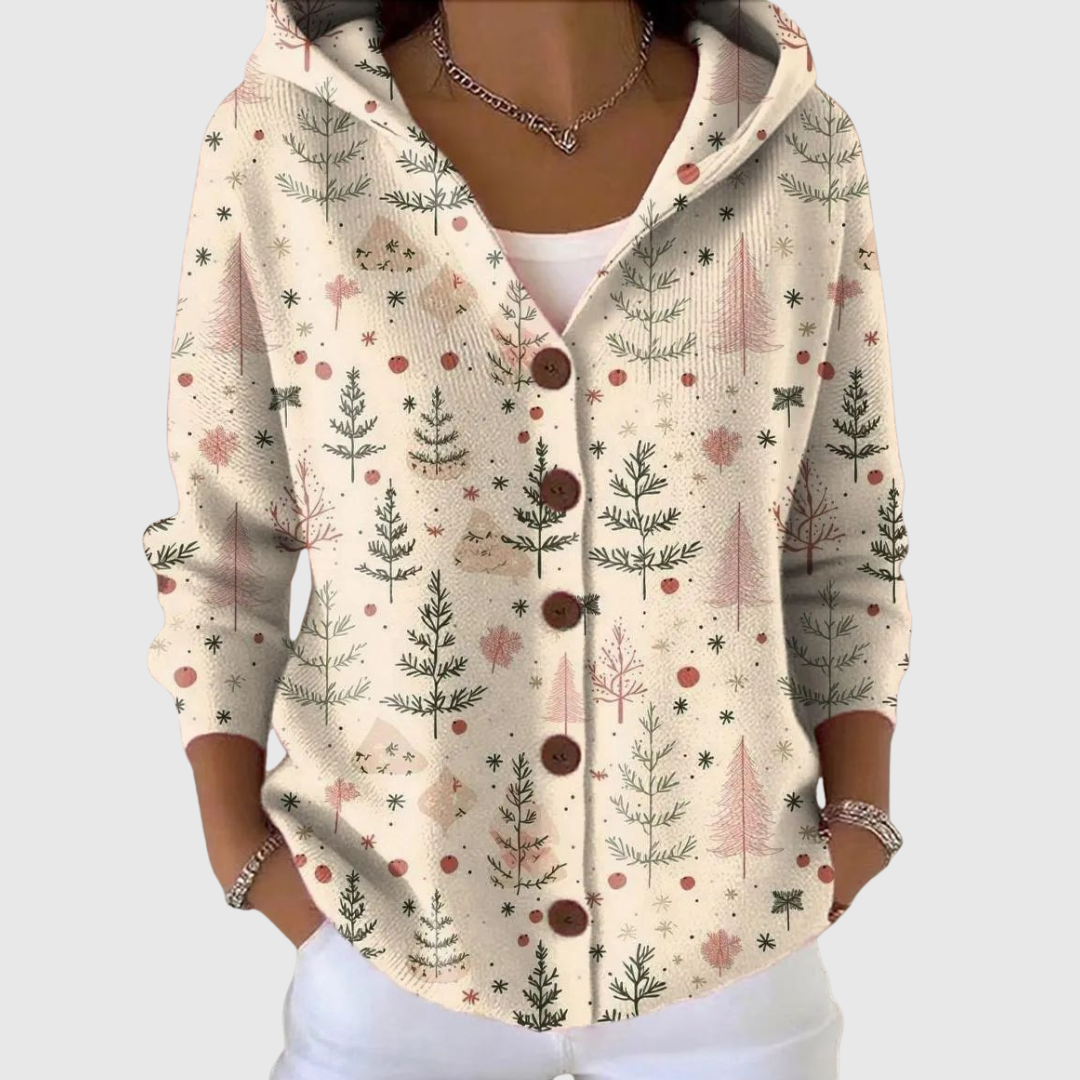 Katharina | Strickjacke mit Kapuze