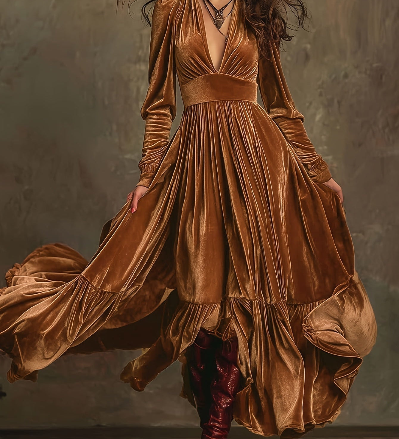 Monika - Damen-Maxikleid