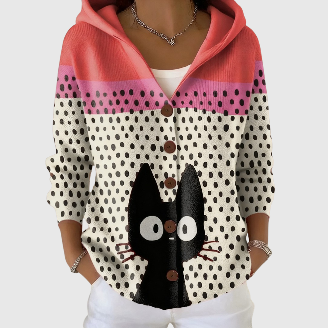 Simone | Kapuzen-Strickjacke