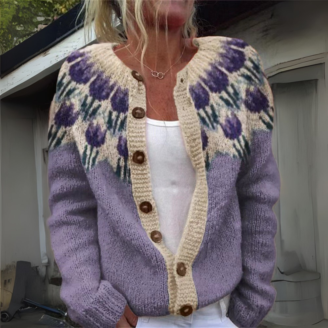Nell - Folk-Strickjacke