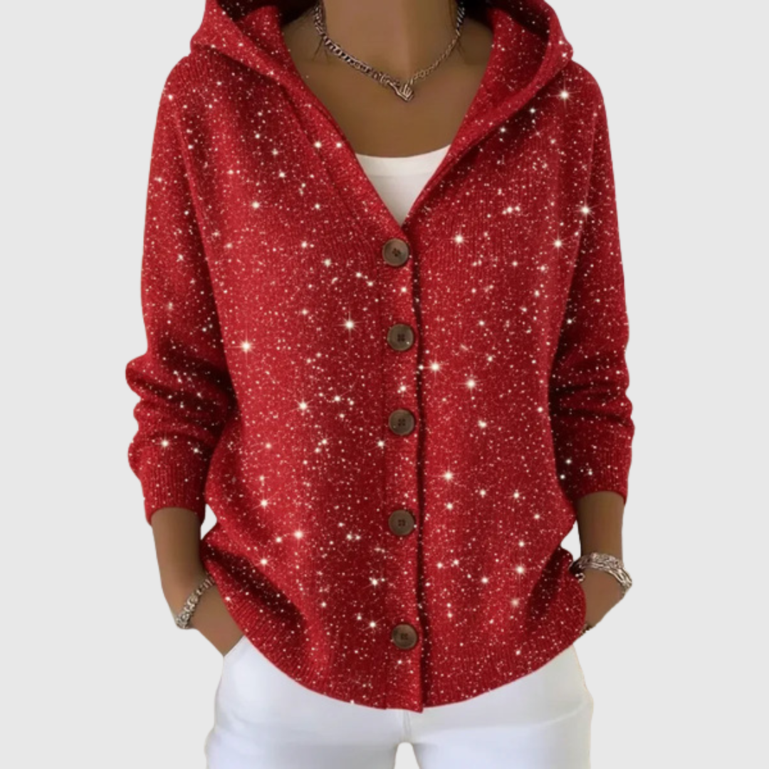 Kerstin | Weiche Strickjacke mit Kapuze