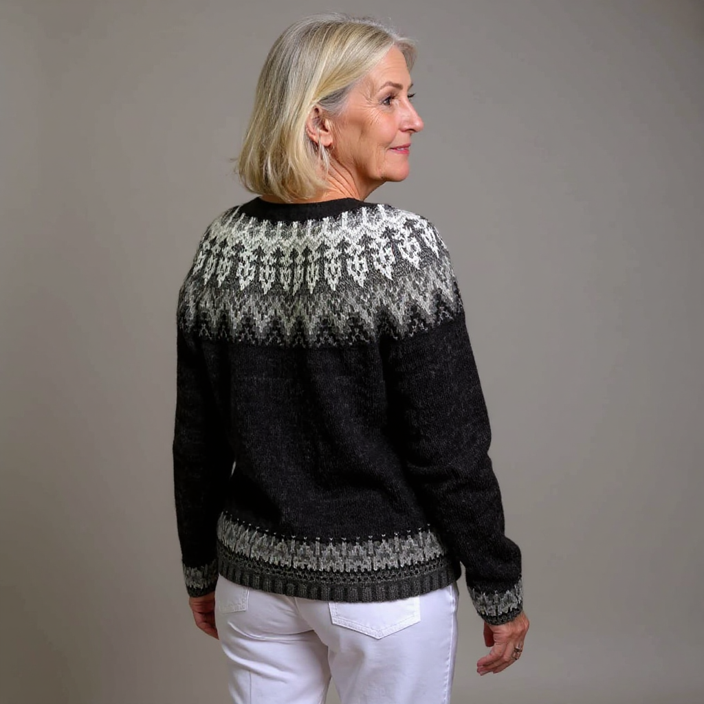 Saga - Vintage-Strickjacke