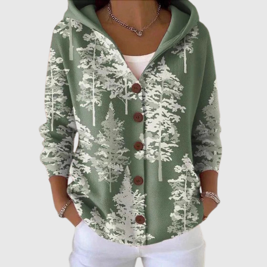 Britta | Strickjacke mit Kapuze