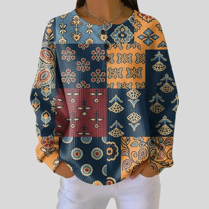 Maren - Pullover mit Blumen-Print