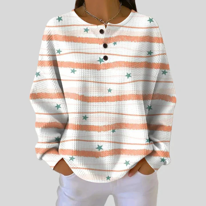 Maike - Pullover mit Streifen und Sternen