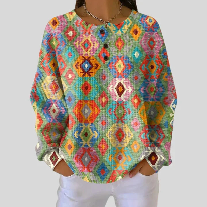 Silke - Pullover mit Karo-Muster