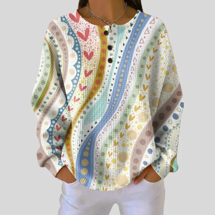 Claudia - Pullover mit bunten Streifen