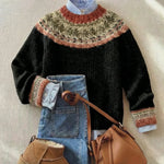 ELVARA - Schicker Vintage-Strickpullover