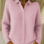 Simone - Elegante Strickjacke in Rosa