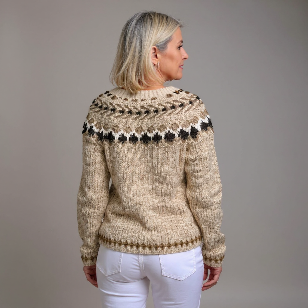 Kaja - Folk-Strickjacke