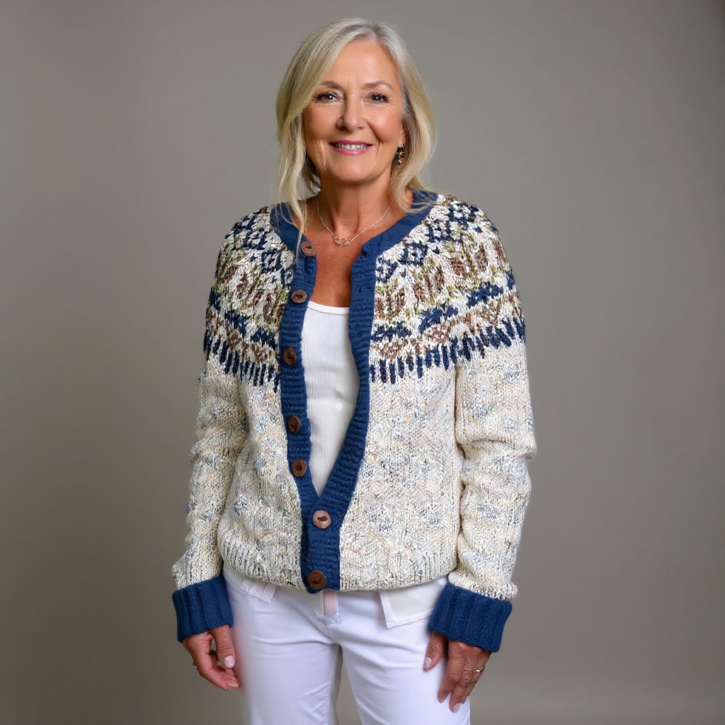 Noor - Fair-Isle-Strickjacke