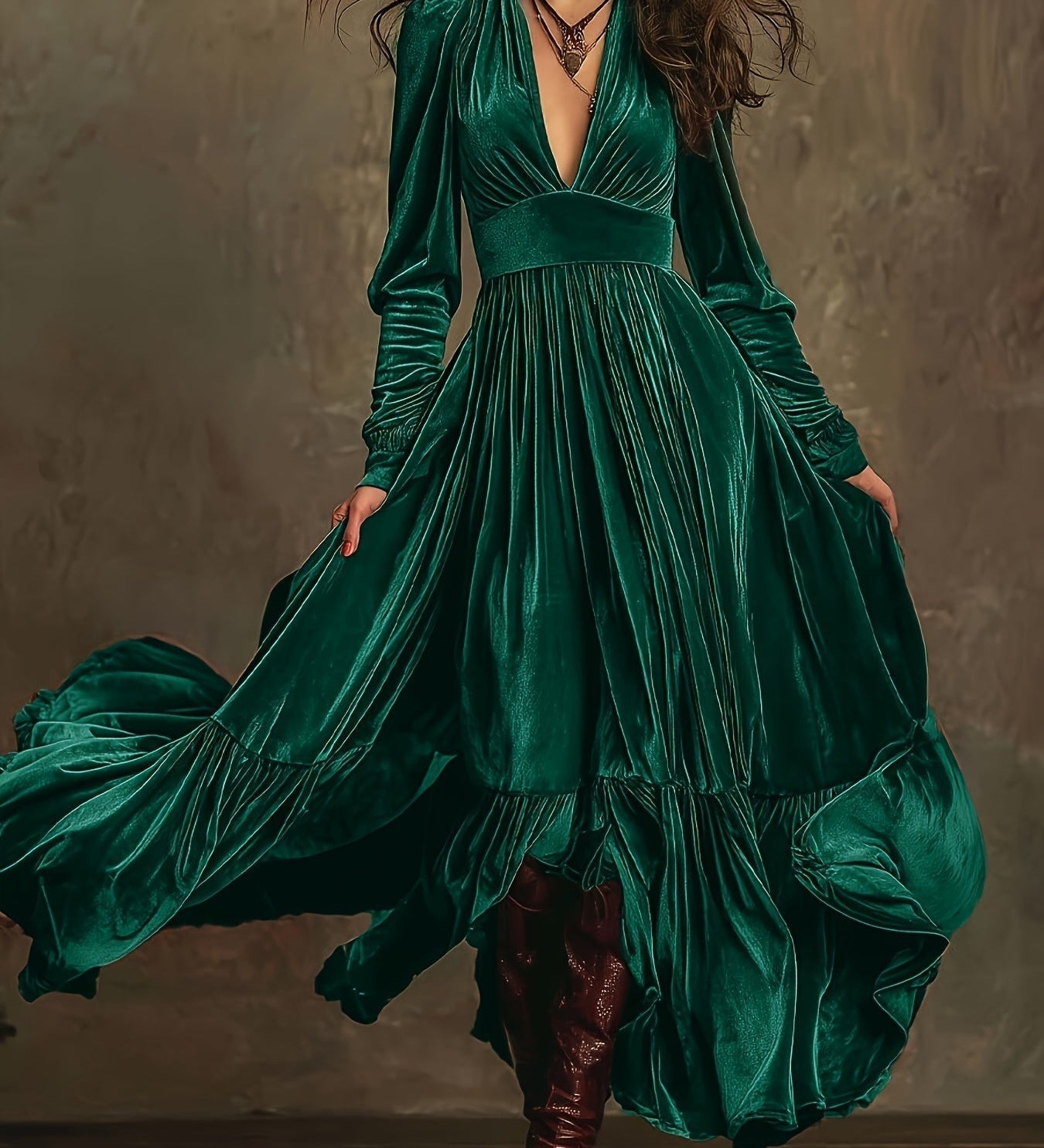 Monika - Damen-Maxikleid