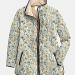Elowynn - Gesteppte Jacke mit Blumendruck
