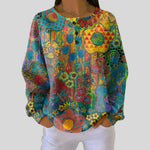 Alexandra - Bunter Pullover mit Blumen-Print