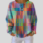 Anna - Pullover mit buntem Karo-Design