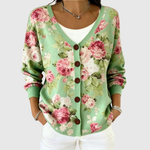 Sandra | Knopf-Strickjacke
