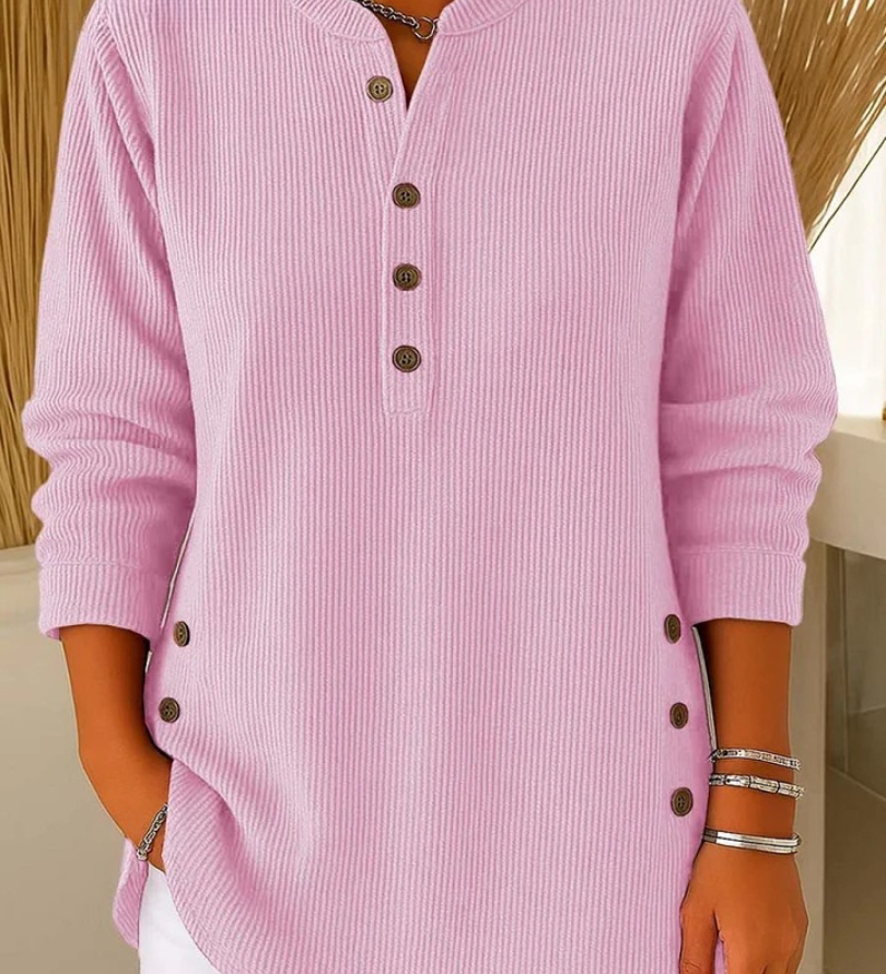 Kerstin - Pullover mit Rundhalsausschnitt in Rosa