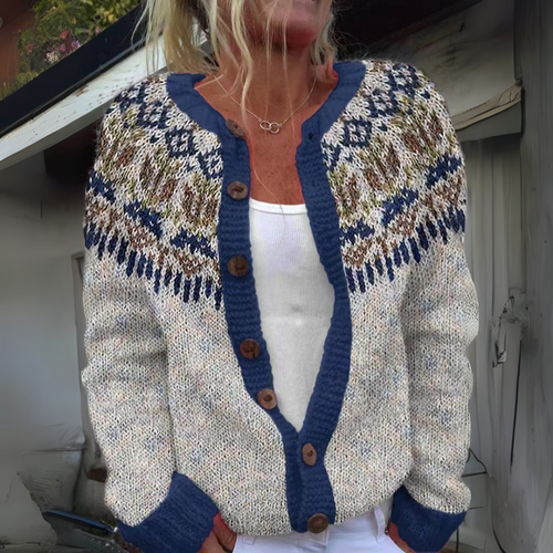 Noor - Fair-Isle-Strickjacke